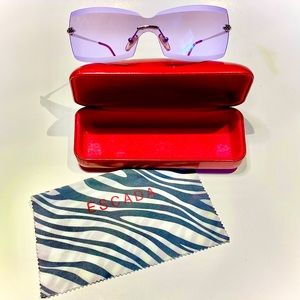 Rare, Vintage, 90’s Escada Rimless Shades